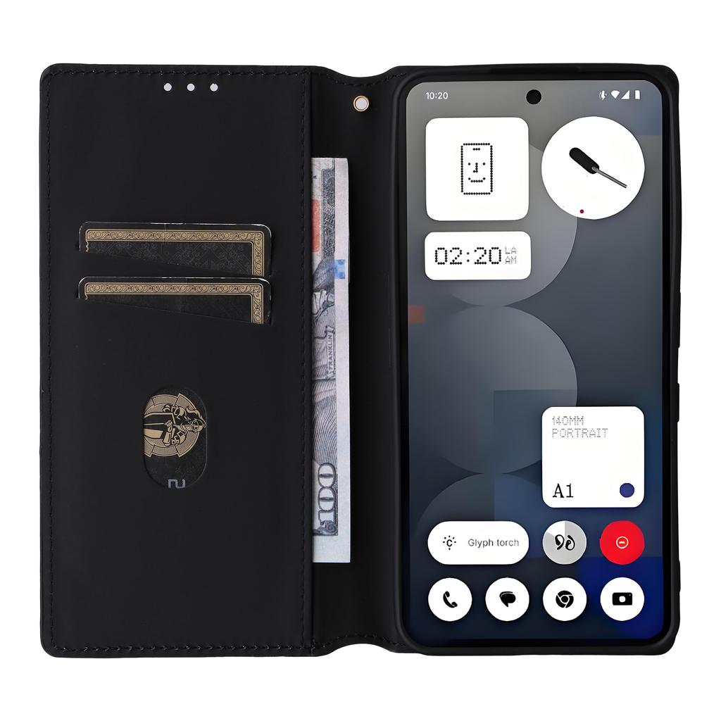 For Nothing Phone (3a) Pro Case Wallet Rhombus Imprinted Leather Phone Cover