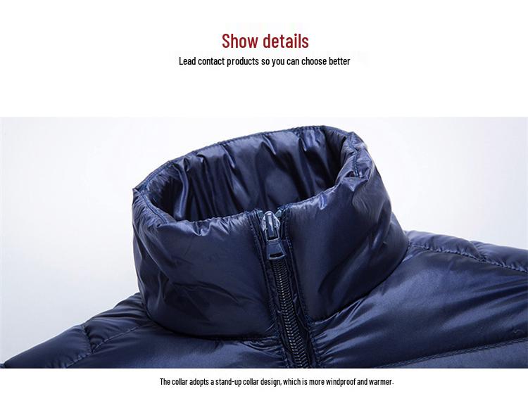 Men's Plus Size Lightweight Winter Down Jacket – New Fashion Warm Youth Coat