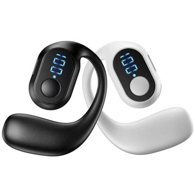 Bluetooth 5.3 Kulaklık Tek Dijital Ekran Spor Kulaklık Kablosuz Kulak Kancası Kulaklık HiFi Stereo Gürültü Engelleme Kulaklık