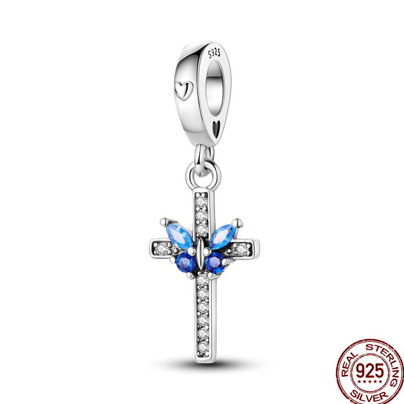 Copper Tarot Star Moon Sun Cross Bible Holy Blessing Amulet Beads Fit 3Mm Pan Original Bracelet Diy Gift