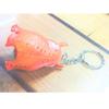 Dumbbell Octopus Fishing Figure Keychain Strap Good Luck for Big Catch Keyring in length - Aquarium-themed, Realistic, PVC, Cute, - 4.5cm