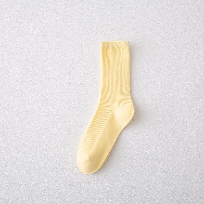 Female Autumn Fashion New Colorful Candy Color In The Tube Pile Socks