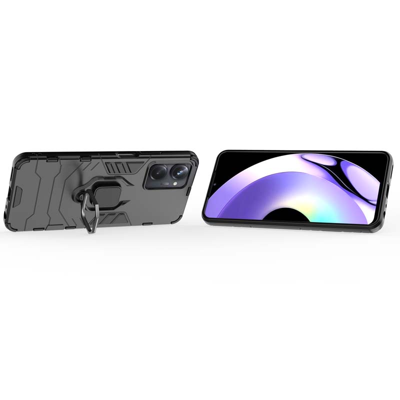 Shockproof Case For Realme 10 11 Pro Plus 9 9i RMX3630 4G 5G Cover Ring Stand Armor Back Coque for OPPO A17 A17K Phone Case