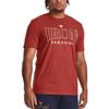 Under Armour Rundhals T-Shirt mit Buchstabenmusterdruck, Kurzarm, Herren T-Shirts, Rot 1379837-635