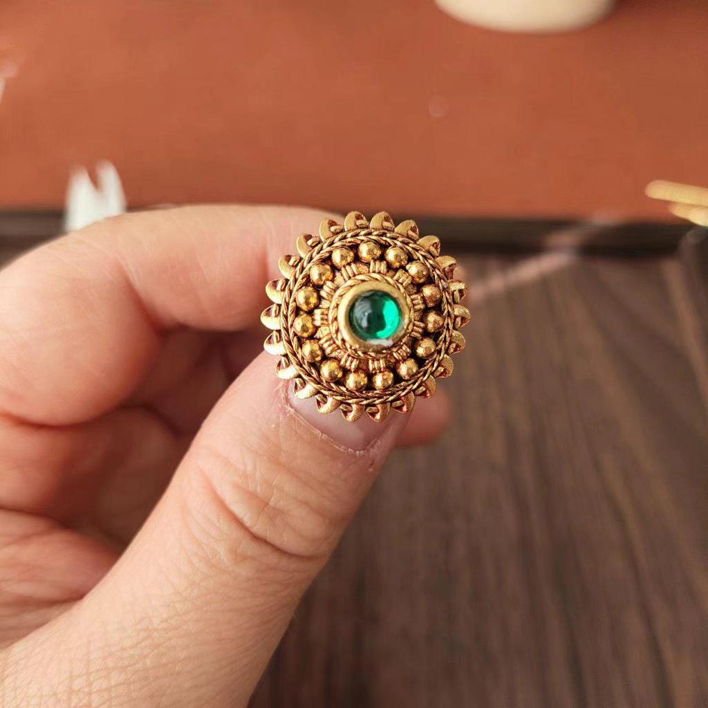 Round Hair Stick - Exotic Thai, Myanmar & Laos Style Hairpin Accessory