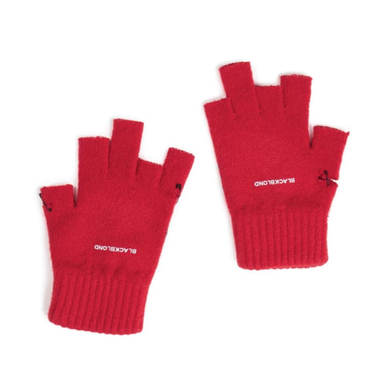 BLACKBLOND BBD Graffiti Logo Ripped Hand Warmer Gloves (Red)