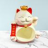 Resin Cat Sculpture Storage Bowl, Desk Sundries Container Statue Ornament Key Tray for