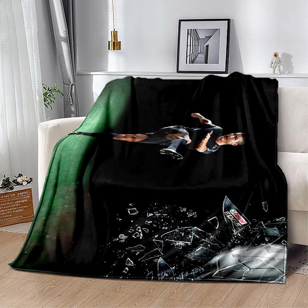 Ronaldo's Motivational Quote Blanket Comfortable Suitable for Seaside Livingroom Bed All-Season Use Warmthful Decor