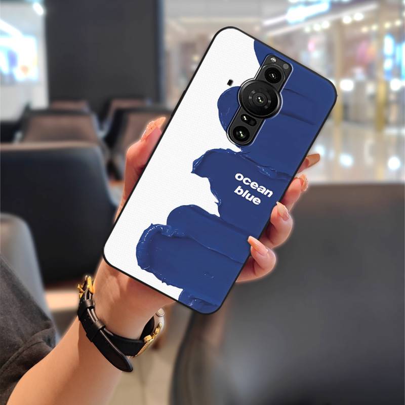 Waterproof Graffiti Phone Case For Sony Xperia Pro-I Back Cover Phone Pouch Anti-knock Soft Case Cute TPU Shockproof