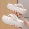 Chunky Platform Flip Flops for Women Summer 2025 Clip Toe Thick Bottom Cloud Slippers Woman Beach Non-Slip Soft Sole Flip Flops