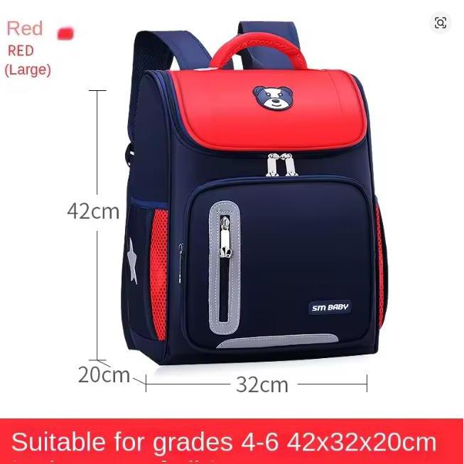 Children Backpack Large Capacity Boy Girl Primary Schoolbag Teenage High Students Shoulder Bag Spine Protection Load Reduction