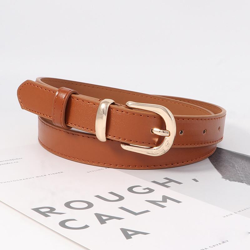 

Fit Womens Slim Jeans Belt Black Leather Summer Minimalist Accessory 105cm верблюд