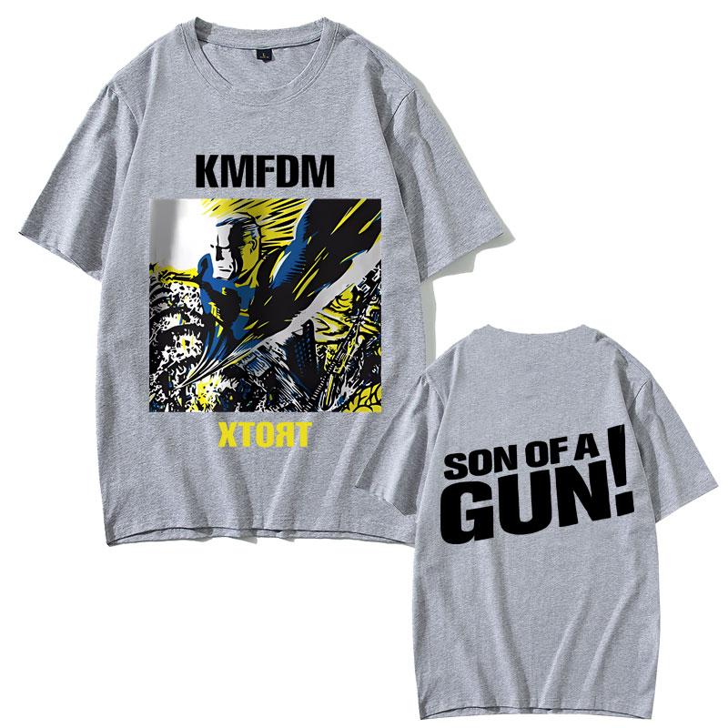 

2025 літо Рок-гурт KMFDM XTORT Двостороння друкована футболка Чоловіча мода Чиста бавовна Ретро Готичний Вуличний Повсякденний Вільний Футболка 4XL