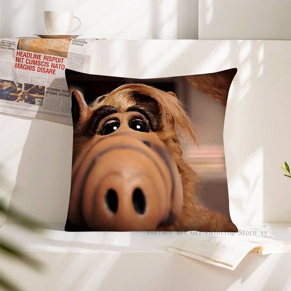 

TV SSeries Alf Pillow Case Fashion Square Pillowcase Bedroom Sofa Room Ins Decoration Leisure 40x40 cm