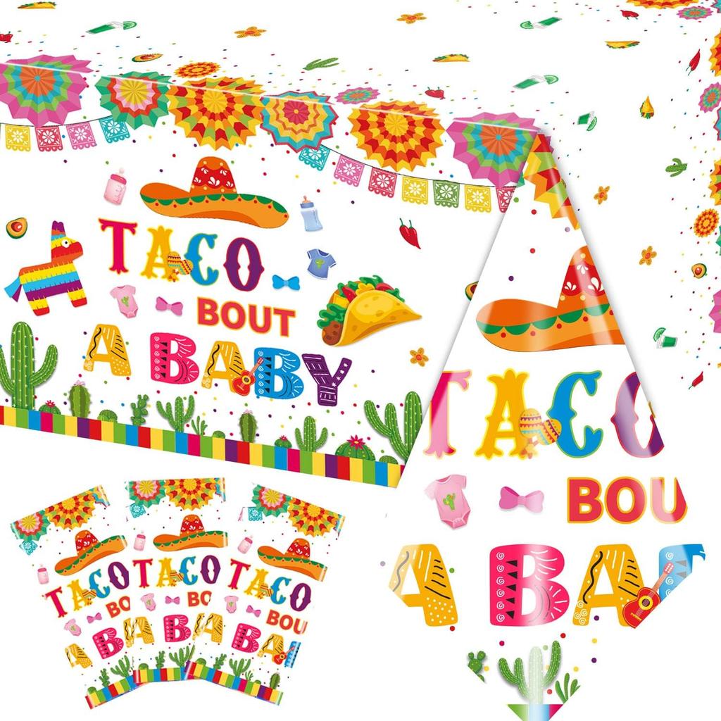 3pcs Fairy Party Tablecloth Decorations Fairy Birthday Party Supplies Table Cover Floral Flower Fairies Enchanted Wonderland Forest Garden Disposable