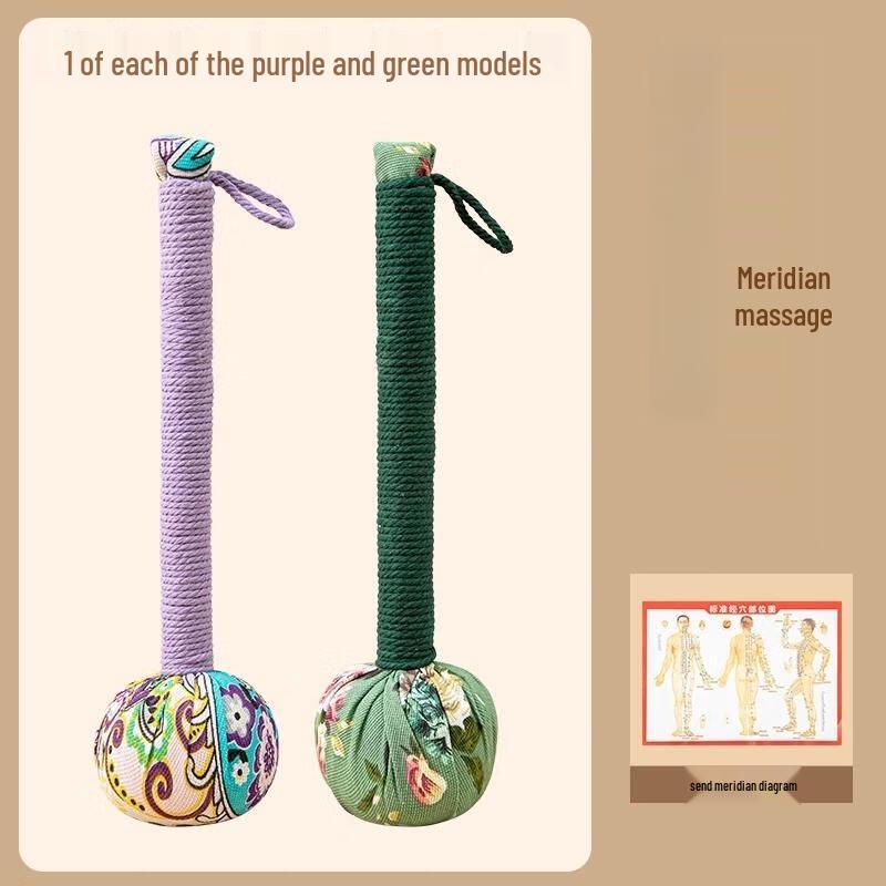 HANDUNYOU Extended Wormwood Massage Hammer Set (2-Pack)