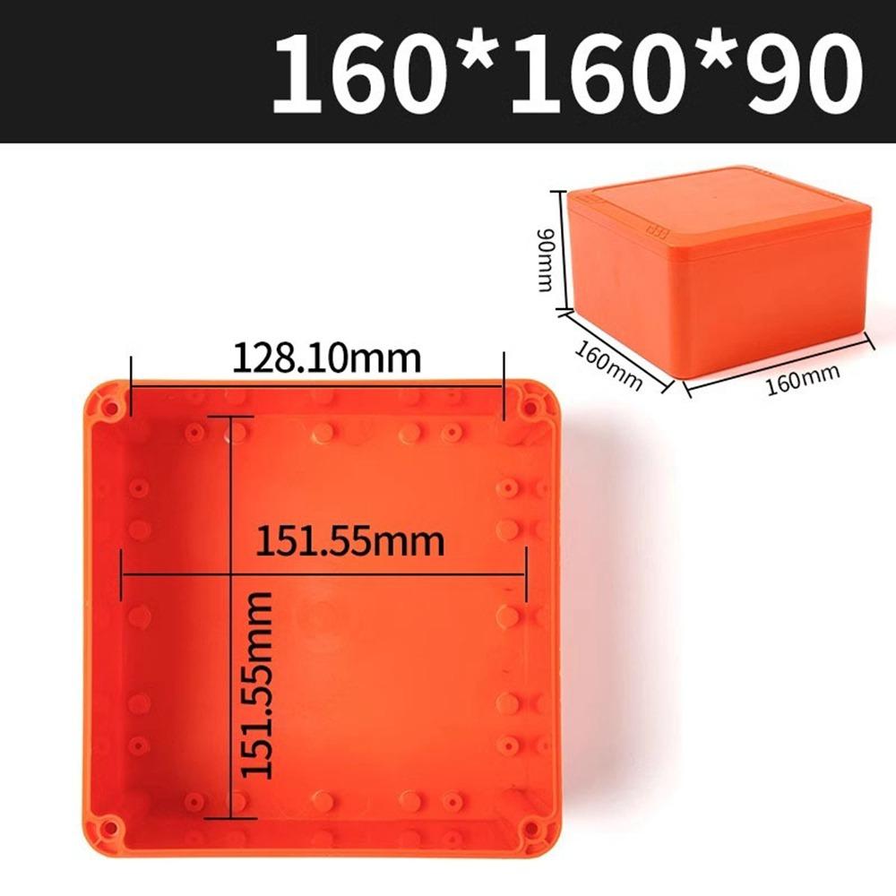 IP67 Waterproof Enclosure Junction Housing Box ABS Plastic Orange Color Instrument Box Electrical Project Box Outdoor Indoor
