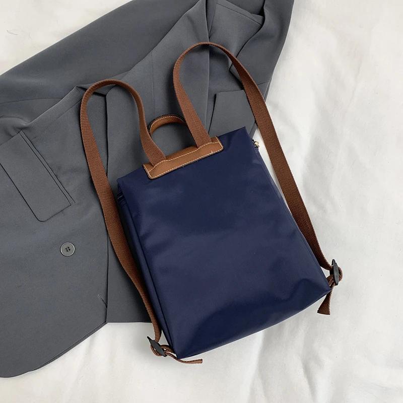 Women's large capacity Oxford backpacks casual solid shoulder bag with zipper trendy bags