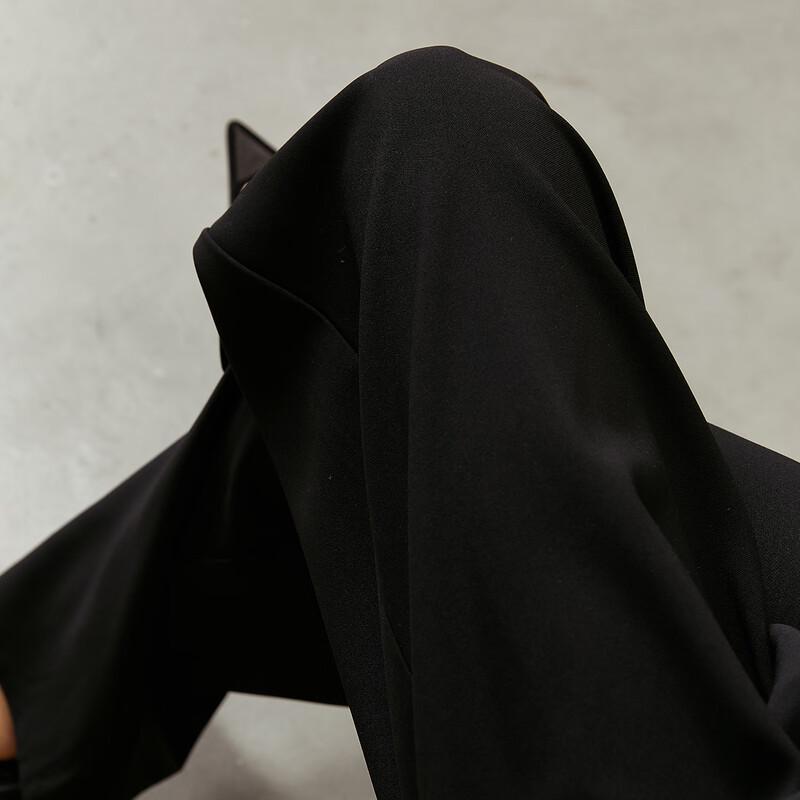 Women's High-Waist Loose Fit Casual Suit Trousers