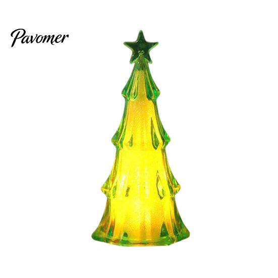 Holiday Tabletop Ornament Christmas Tree Night Light, LED Decorative Lamp for Bedroom And Party Atmosphere Battery Operated Room Accent Lighting,
