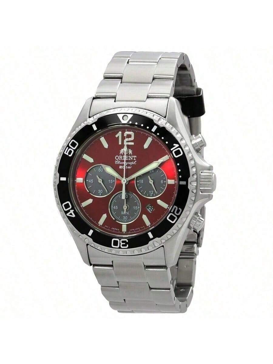 Мужские кварцевые часы Orient RA-TX0207R10B красный