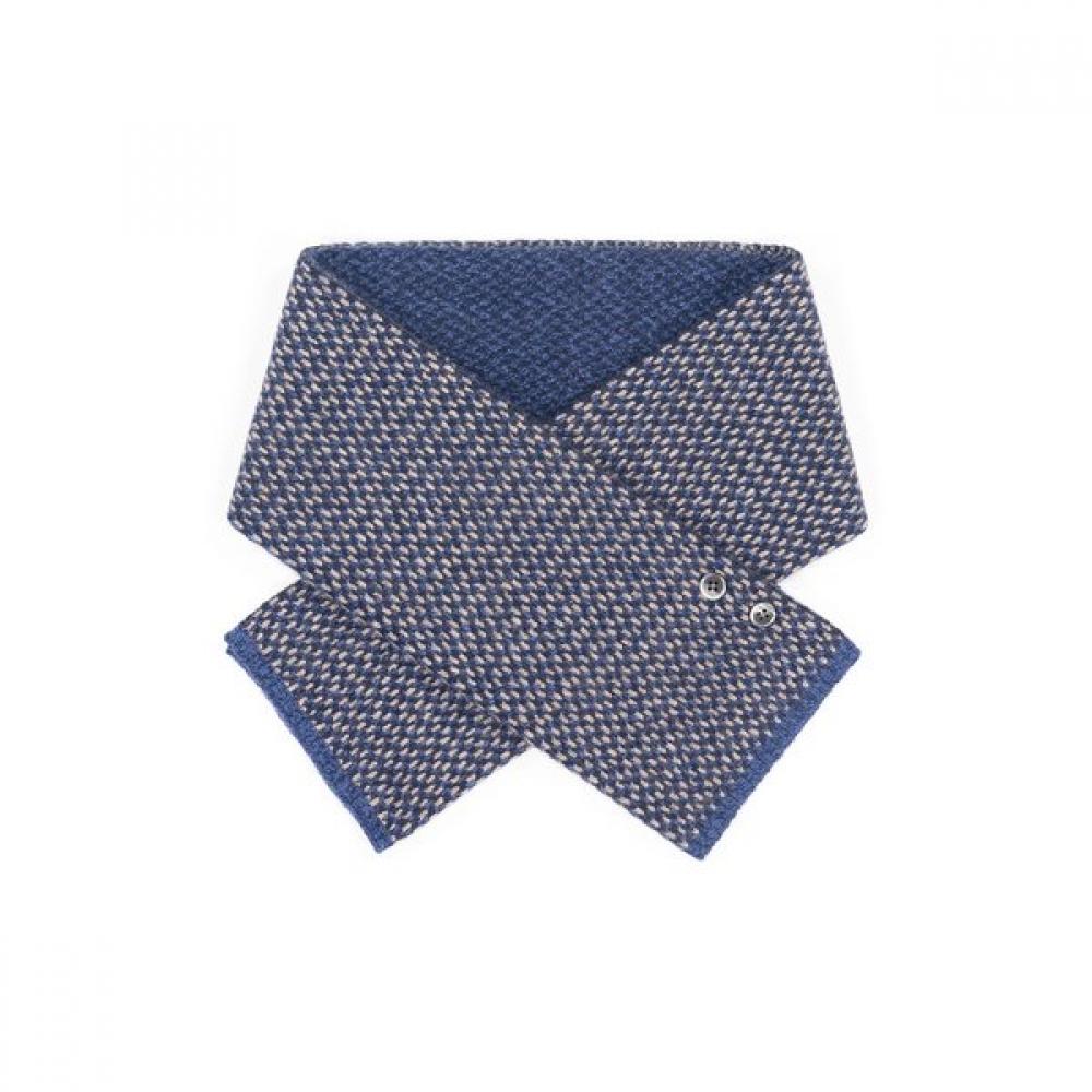 Vanbrough Cashmere 100 Allover Petit Muffler  Bpftm1009 Bu Single option