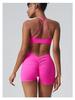 Wharton Women's Quick-Dry Sports Running Shorts - Breathable, V-Waist, Peach Hip Design