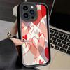 Heart Shape of Love Printed Fashion Case Flexible Soft Silicone TPU Shell Full Back Cover for iPhone Samsung