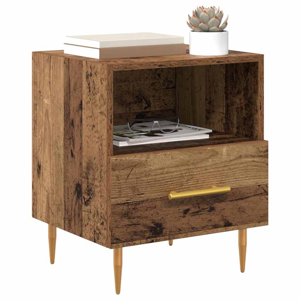 Nightstand with Drawers Brown 40 x 35 x 47.5 cm Particleboard
