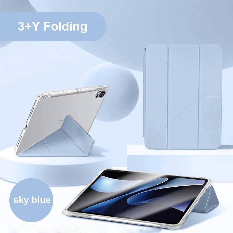 For Samsung Galaxy Tab S11 Ultra 14.6 " Case Smart Fold Acrylic Clear Stand Cover for Tab S11 11 " Funda with Pencil Holder