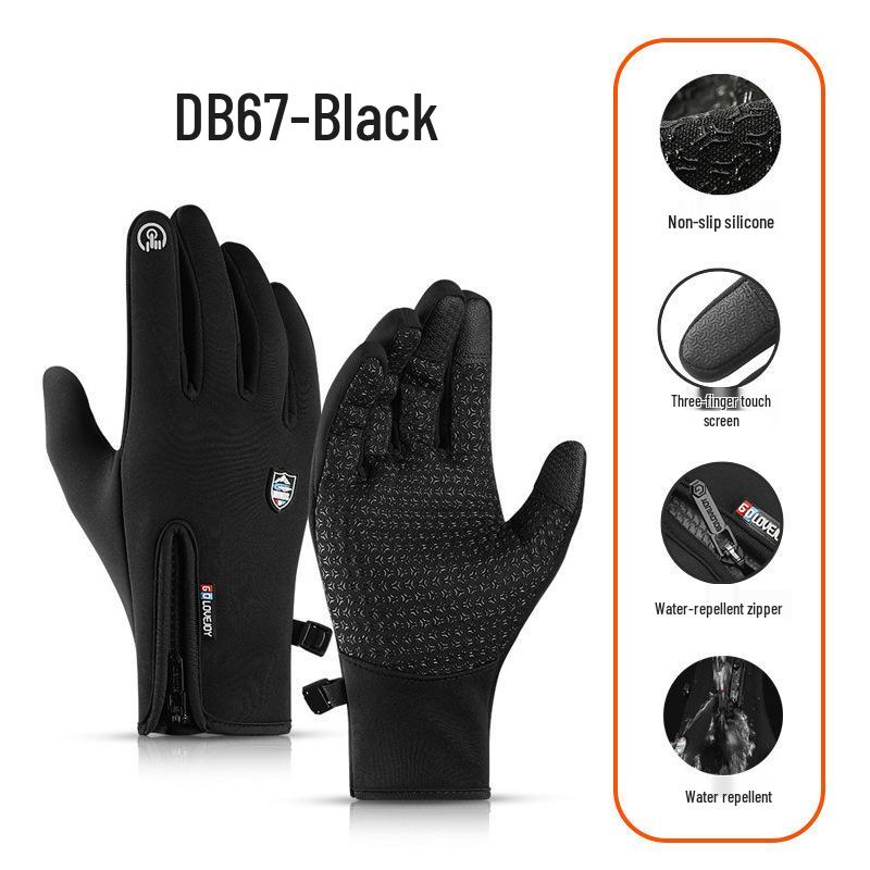 

Флисовые перчатки с сенсорным экраном для зимней езды на велосипеде и катания на лыжах для мужчин L