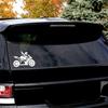 Tri Mishki HZX879# Gilr Motorcycle Rider Car Sticker Funny Vinyl Decals Motorcycle Accessories Stickers Women