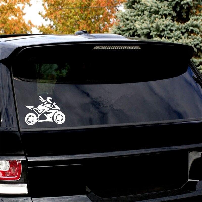 Tri Mishki HZX879# Gilr Motorcycle Rider Car Sticker Funny Vinyl Decals Motorcycle Accessories Stickers Women