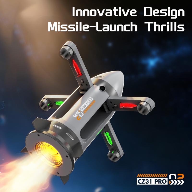 Brinquedo Voador de Nave Espacial RC Sem Escovas Foguete Dobrável Avião Foguete Carro Foguete Acrobático Foguete Espacial Voador de Controle Remoto com Spray