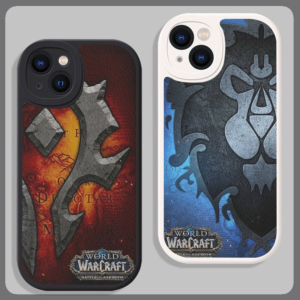 Game World Of Warcraft Leather Phone Case For IPhone 15 14 13 Pro Max 12 11 16 Plus Phone Cover