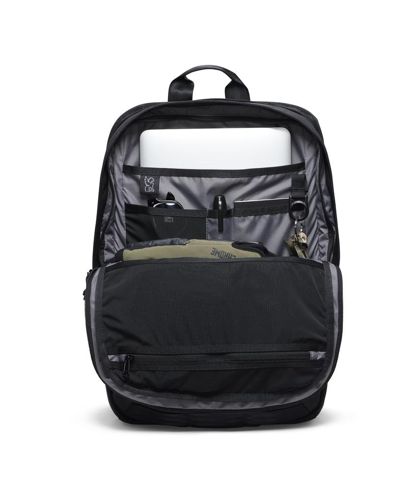 Zaino HAWES 26L Cromato (modello attuale) Zaino con Sistema T-LOK Idrorepellente, Nero, Taglia F