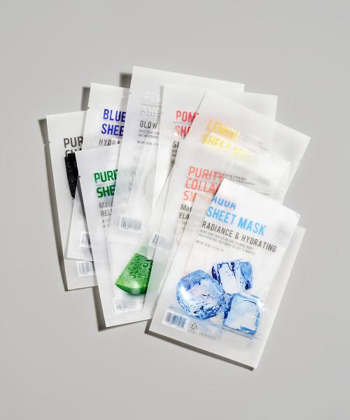 Eunyul Purity Mask Pack 8 Types (5 Sheets Each, Total 40 Sheets)