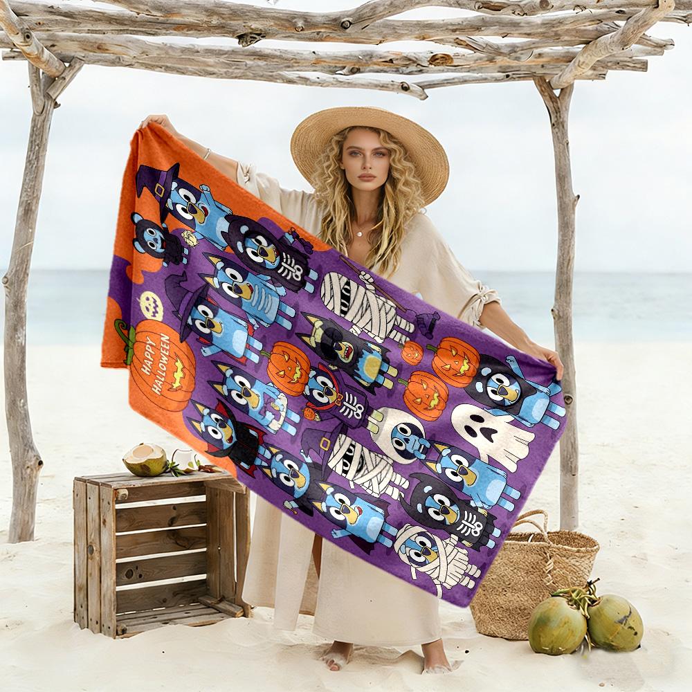 Holiday Pals Festive Gear Beach Towel Super Soft Microfiber Quickdry Fabric Comfortable Lightweight