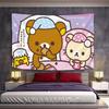 Cute RRilakkuma Tapestry Wall Hanging Tapestry Art Deco Blanket Curtain Hanging At Home Bedroom Living Room Decor