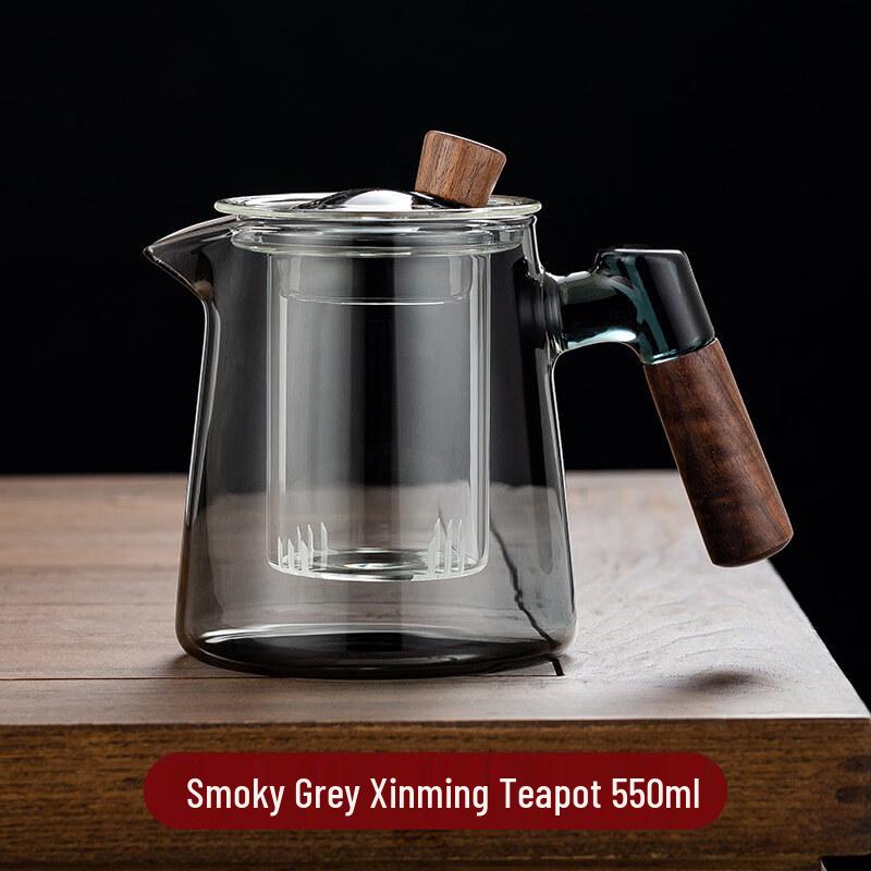 ZISIZ Heat-Resistant Glass Side Handle Teapot