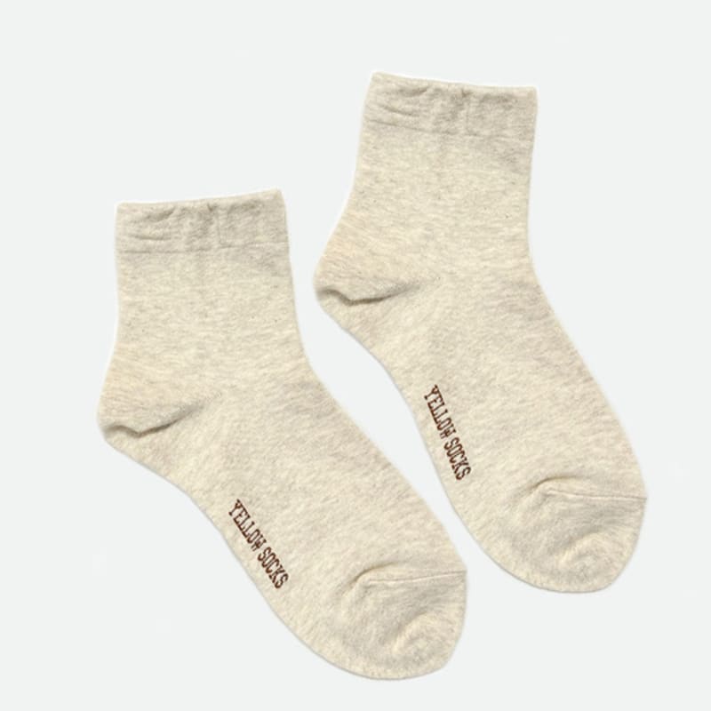 YELLOWSOCKS [NO PRESSURE] SHORT SOCKS OATMEAL