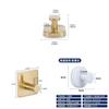 Stainless Steel Wall Hook Single Hook With Adhesive For Bathroom Storage And Hotel Room Decor