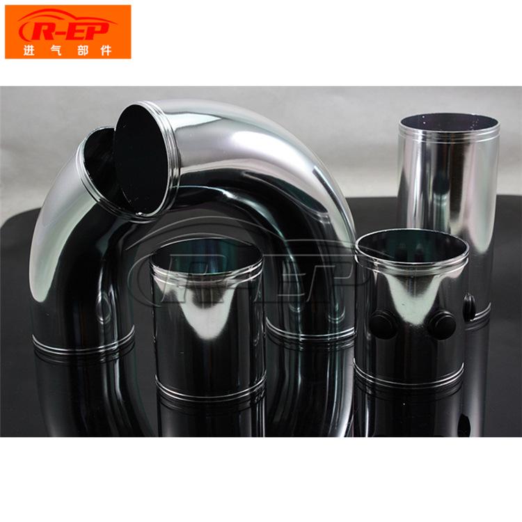 Universal 3 "76mm Air Inlet Pipe Aluminum Alloy Set Turbo Inlet Tube Direct Cold Air Filter Injection System Car Intake Pipe Set