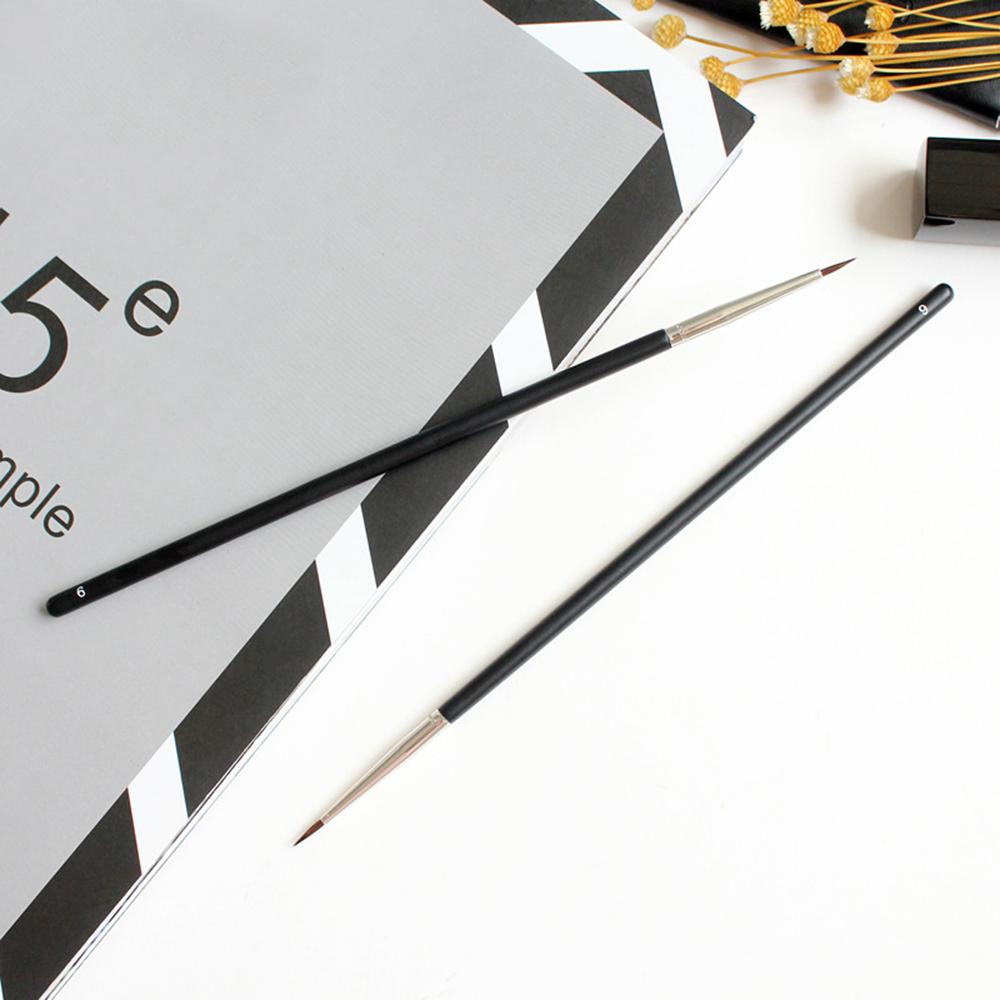 Hot Makeup Brushes Fine Black Eyeliner Brush Eyeliner Pen Eyebrow Cream Brush Mink Hair