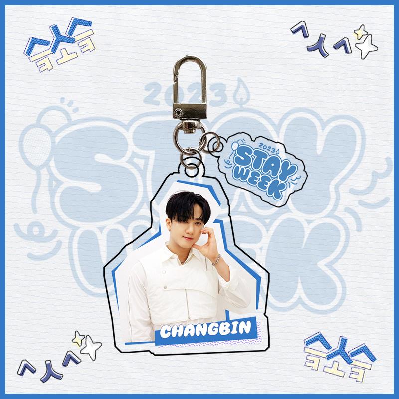 Stray Kids STAY Week Theme Acrylic Keychain Bang Chan Lee Know Changbin Hyunjin Han Felix Seungmin IN Kpop Fan Merchandise Bag Charm