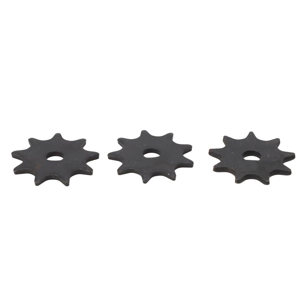 3 Pcs 410 9T Chain Sprocket Steel D Hole High Speed Motor Sprocket Chain Wheel for MY1016 MY1025