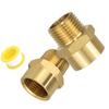 2PCS Brass G1/2 BSP Female To 1/2Inch NPT Male Thread Pipe Fitting Adapters