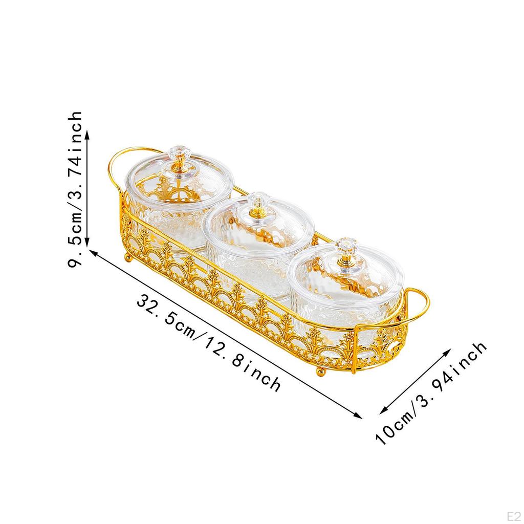 Dried Fruit Plate Divided Serving Dishes Portable Home Decoration Appetizer Candy Nuts Dish