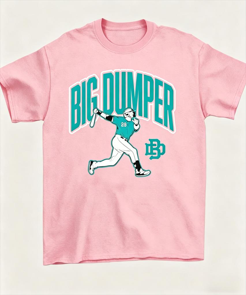 Cal Raleigh Big Dumper Tshirt Seattle Mariners Baseball Graphic Tee Unisex WOMEN Casual Cotton Short Sleeve Tops