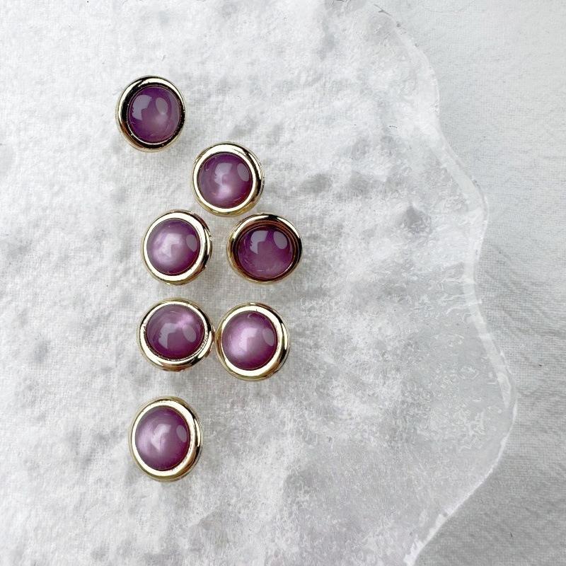 Lot de 10 boutons ronds colorés à tige en plastique de 21/25 mm, pour manteaux, vêtements, accessoires de couture